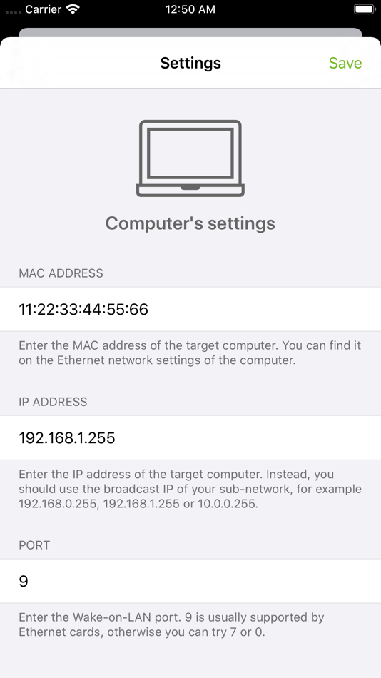 #2. Wake Me Up - Wake-on-LAN (iOS) Podle: Thomas Di Meco