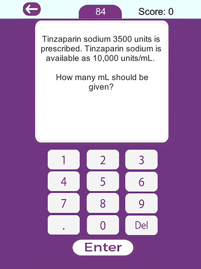 Drug Calculations Game
