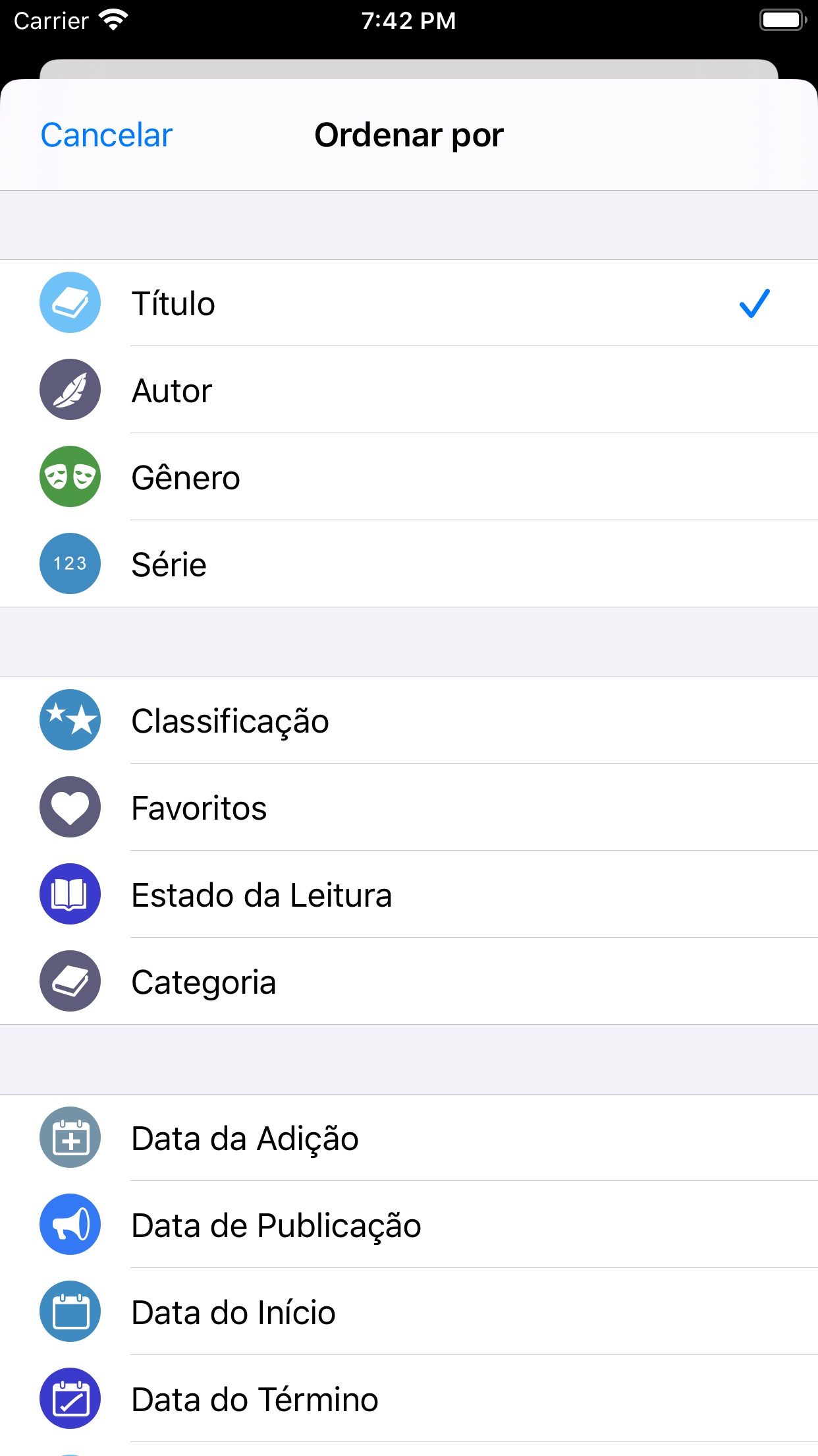 Screenshot do app BookBuddy