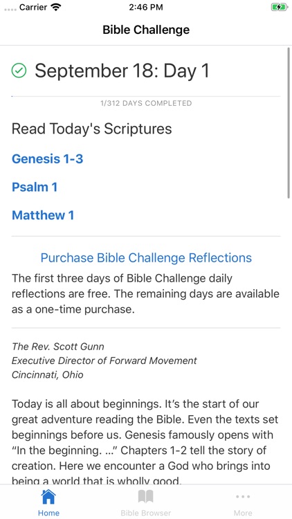 Bible Challenge - Reading Plan