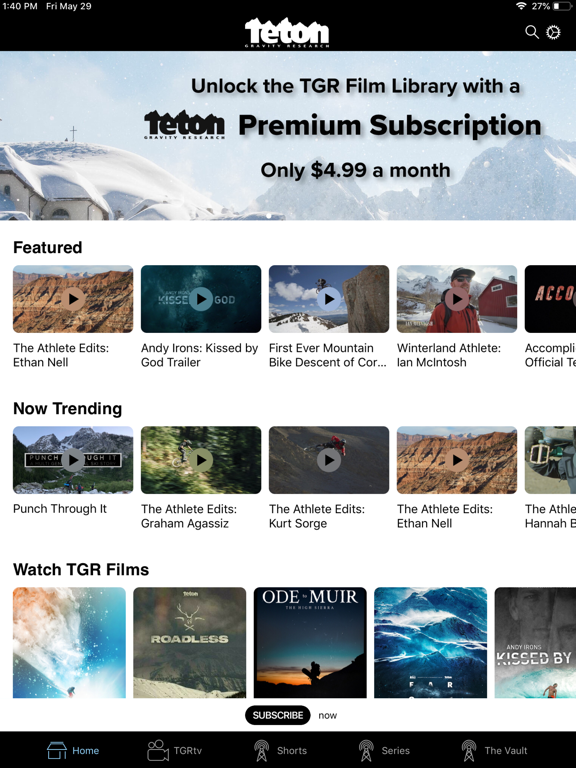 Screenshot #5 pour Teton Gravity Research TV