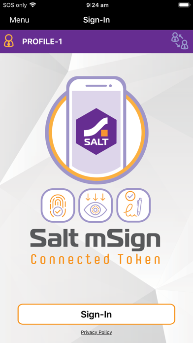 How to cancel & delete Salt mSign from iphone & ipad 1