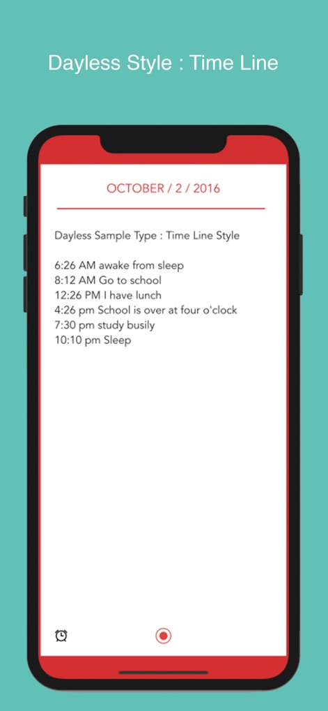 Dayless - Simple Diary App - dayless-simple-diary-timeline