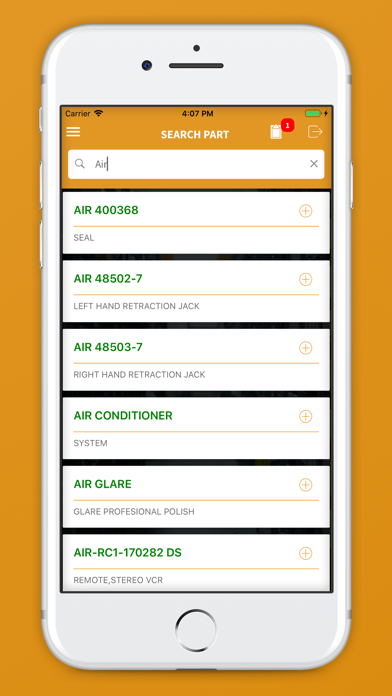 VistaQuote for Aircraft Parts Screenshot