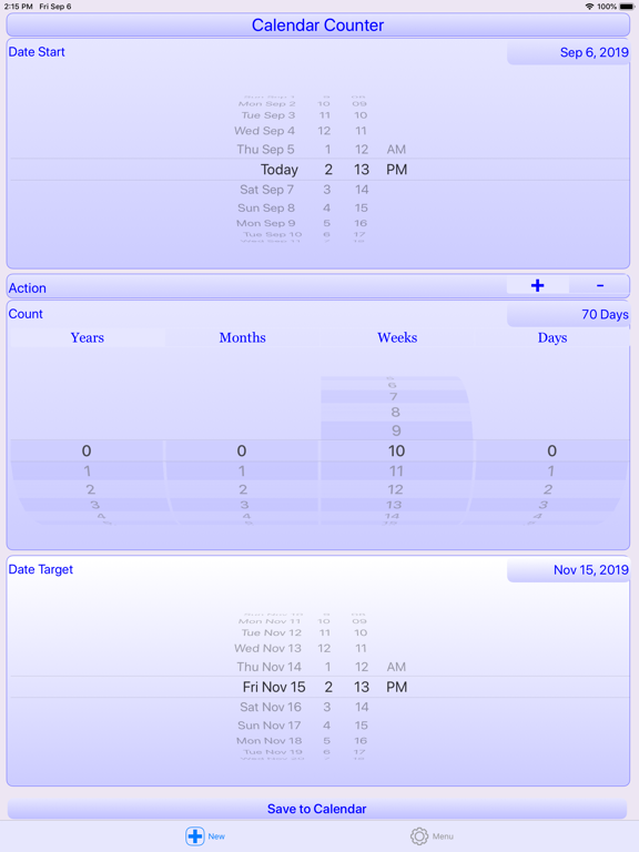 Screenshot #4 pour Calendar Counter