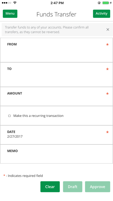 Nusenda CU-Mobile Banking Screenshot
