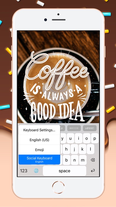 Social Keyboard + Font screenshot 2