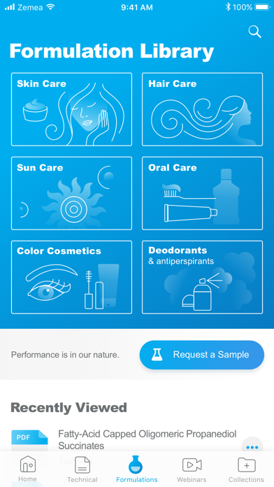 Zemea® Propanediol Screenshot