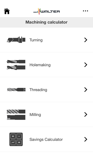 Screenshot #1 pour Walter Machining Calculator