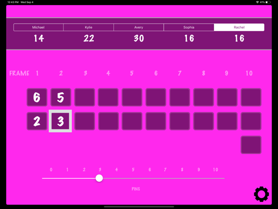 Bowling Score Calculator iPad screenshot 1 - Sports app
