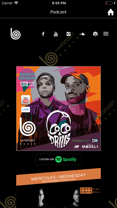 Miami Beast Radio iPhone screenshot 3 - Music app