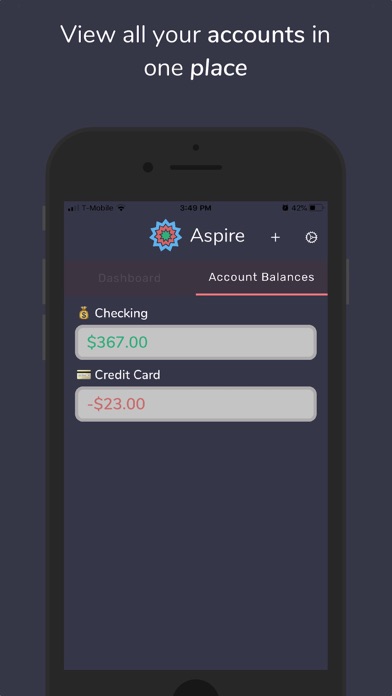 Aspire Budgeting screenshot 2