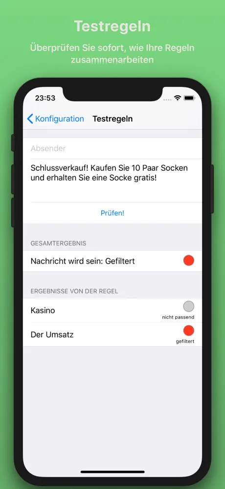 SMS Filter