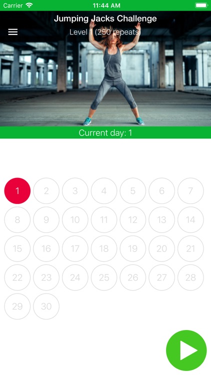 Everyday jumping jack exercise