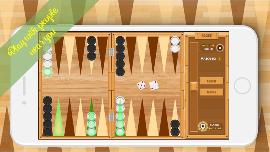 #5. Backgammon Plus (iOS) 由: Nguyen Thi Kiem AI
