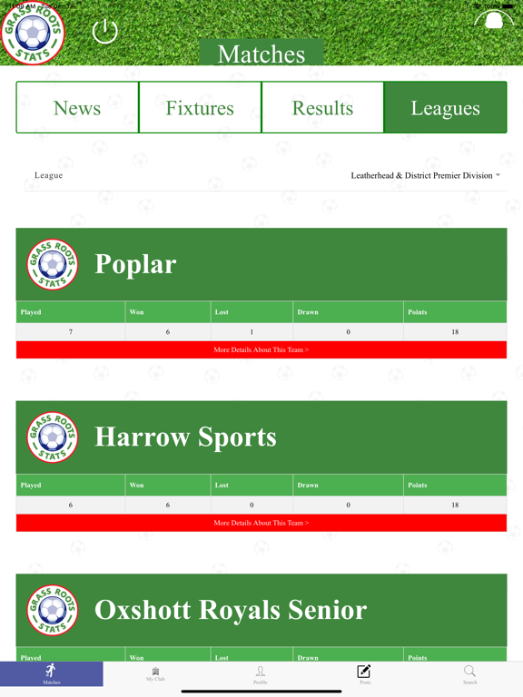 Screenshot #5 pour Grassroots Stats