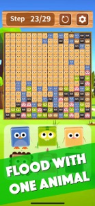 Animal Puzzle - Flood! screenshot #2 for iPhone