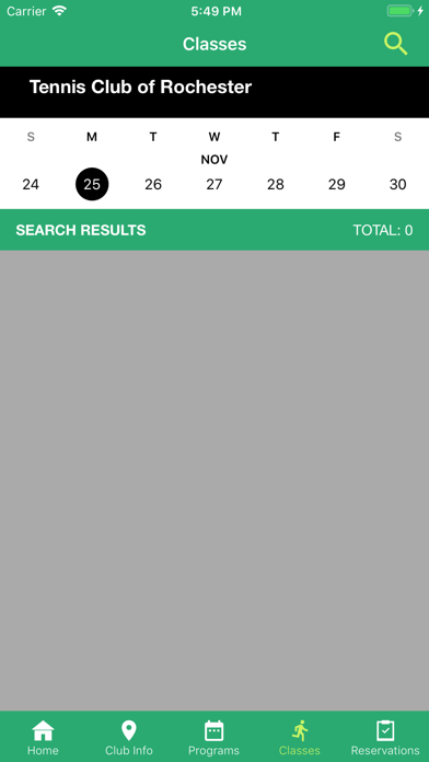 Tennis Club of Rochester Screenshot