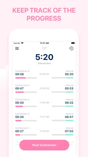 Storky - Contraction Timer iPhone Ekran Görüntüsü 3