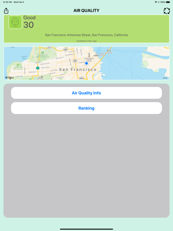 Check Air Quality Pollution iPad screenshot 4 - Health & Fitness app