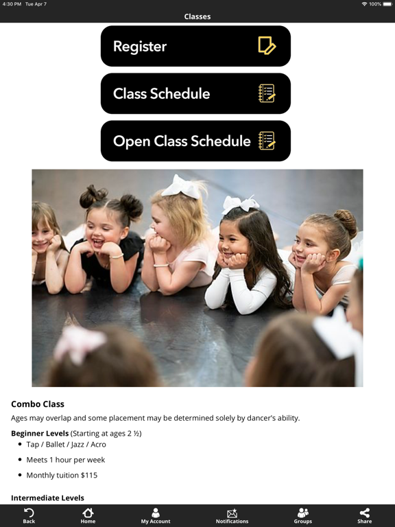 The Movement Dance Academy iPad screenshot 4 - Lifestyle app