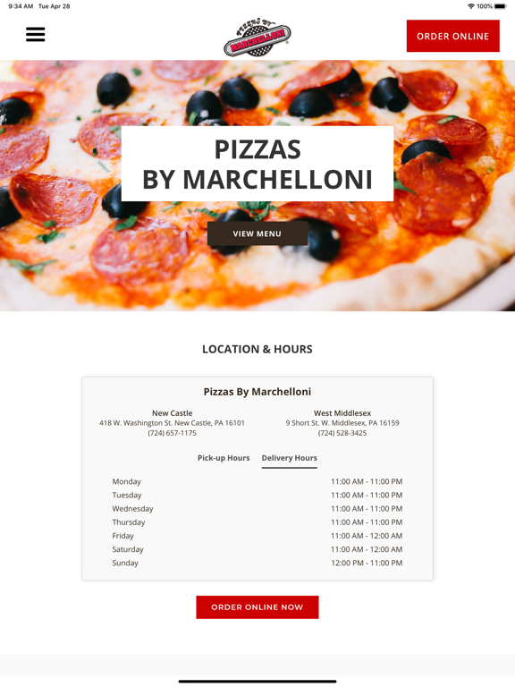 Screenshot #4 pour Pizzas by Marchelloni