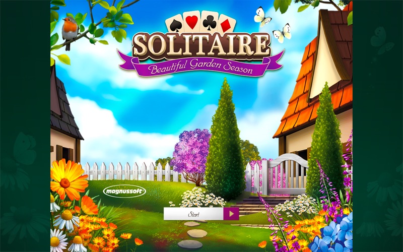 solitaire: beautiful garden iphone screenshot 1