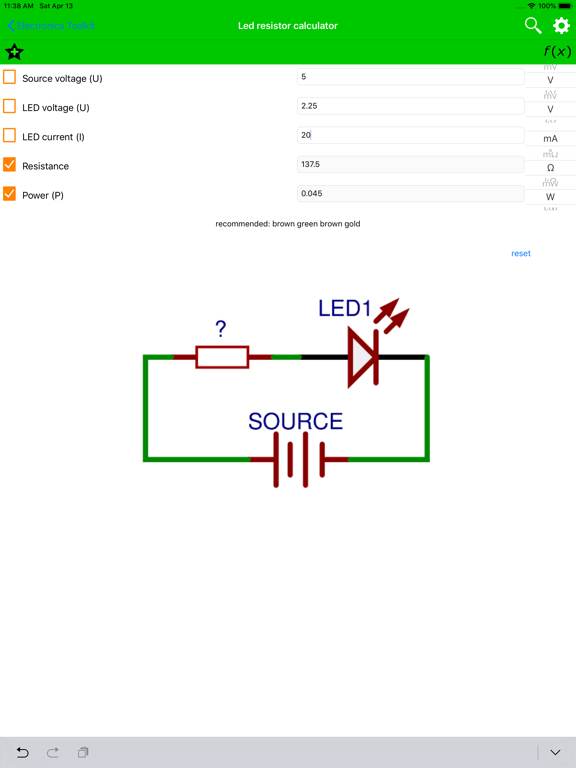 Electronics Toolkit! iPad screenshot 4 - Education app