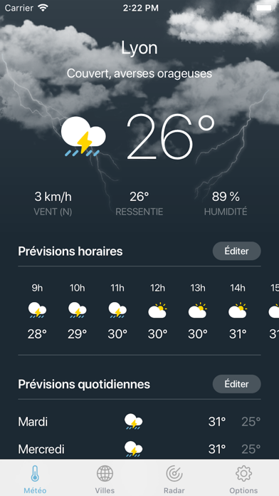 Screenshot #2 pour Météo Pro ·