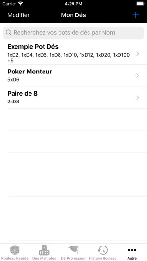 Capture d'écran de Naturel 20 sur iPhone 9