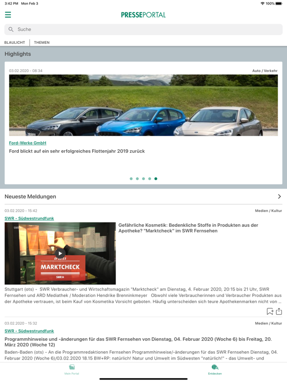 Screenshot #4 pour Presseportal
