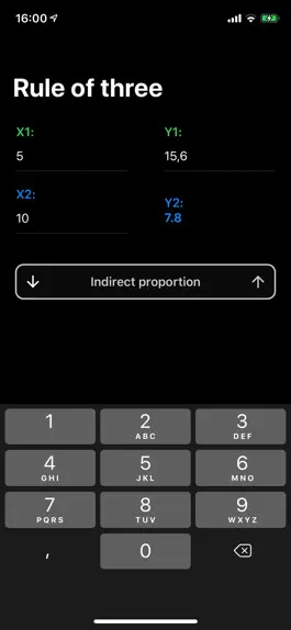 Game screenshot Rule of Three - Calculator apk