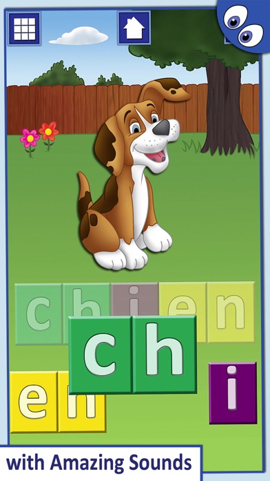 French First Words with Phonics: Preschool Spelling & Learning Word Game for Children screenshot 2
