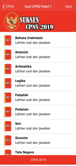 Game screenshot Simulasi Soal Tes CPNS hack