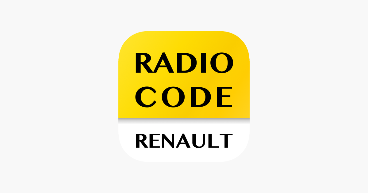 Code radio pour Renault dans l'App Store