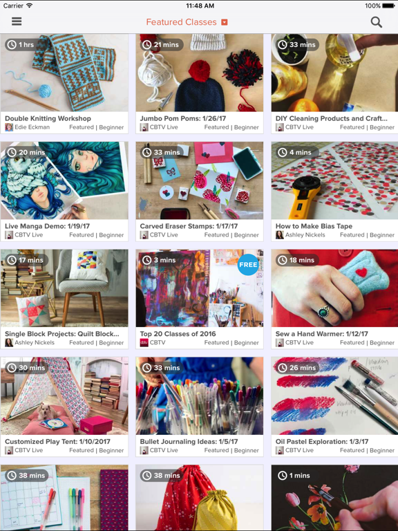 Screenshot #4 pour Creativebug Art,Drawing,Sewing