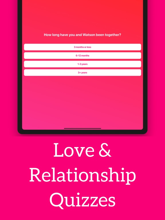 Love Test Compatibility Quiz iPad screenshot 5 - Entertainment app