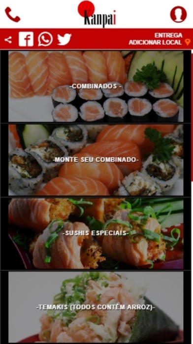 Screenshot #1 pour Kanpai Sushi Temaki e Cia