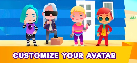 Idle Life Sim - Simulator Game - The app provides comprehensive avatar customization, enabling users to choose unique hairstyles and fashionable outfits to reflect their desired persona.