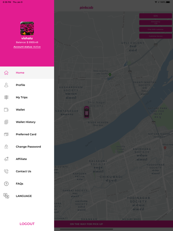 Screenshot #4 pour PinkCab Driver