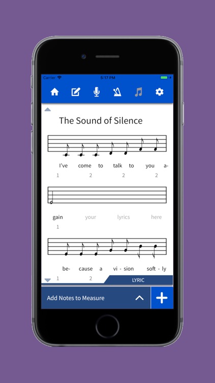 Lyric Notepad - Song Writing