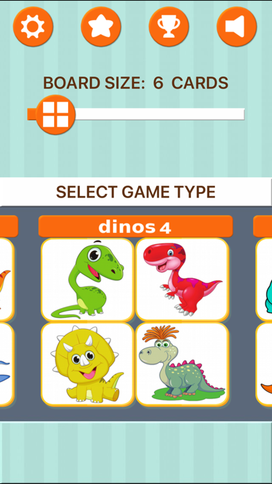 Dinosaur Memory Games for Kids Screenshot