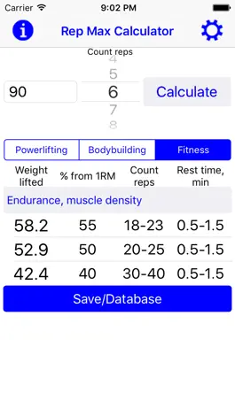 Game screenshot Rep Max Calculator hack