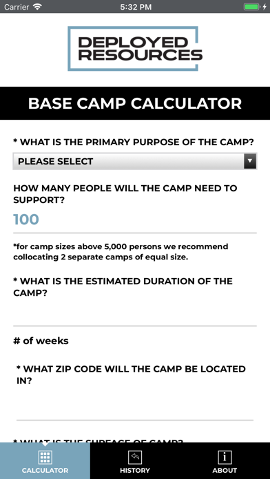 Screenshot #2 pour Base Camp Calculator