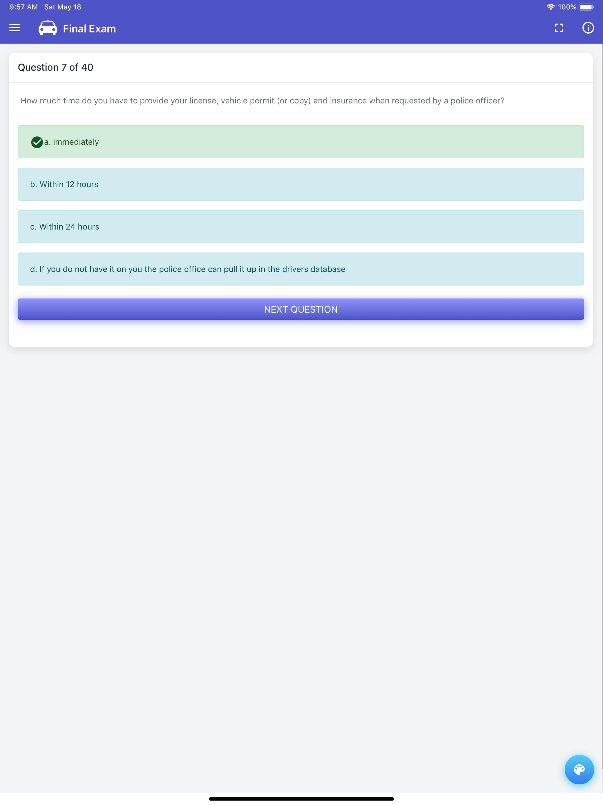 Saskatchewan Class 7 Test