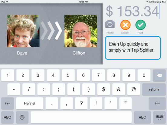 Trip Splitter Lite iPad screenshot 3 - Travel app