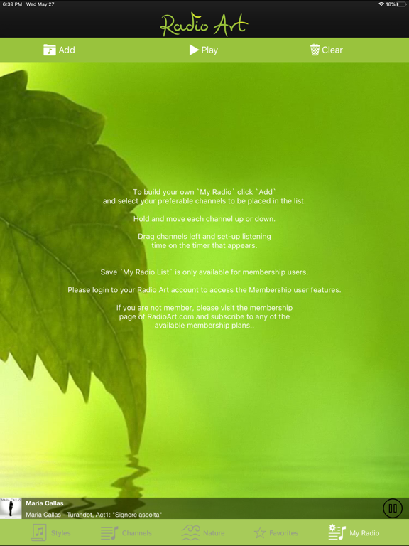 Radio Art iPad screenshot 5 - Music app