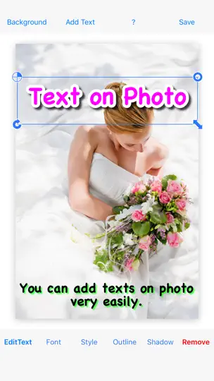 Capture d'écran de Text On Photo sur iPhone 1