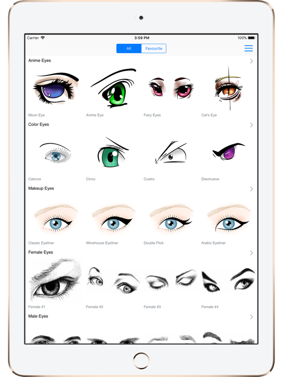 Screenshot #4 pour Draw Anime Eyes - Cutest Eyes