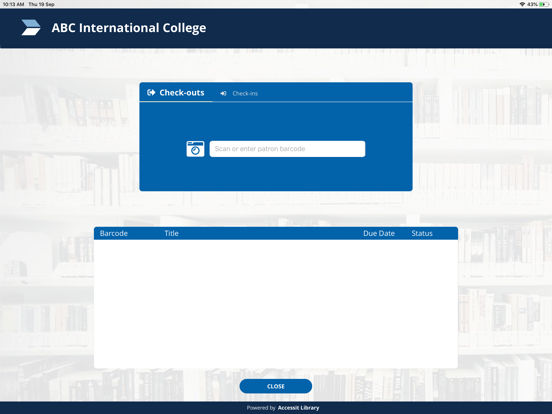 Accessit Kiosk iPad screenshot